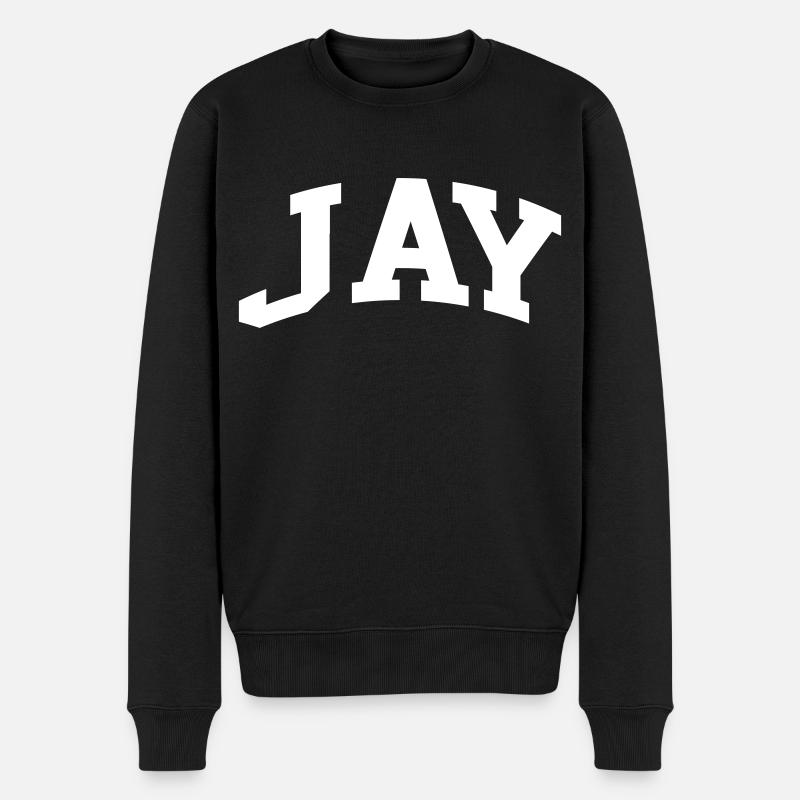 Jay - Männer Premium Bio Pullover - Schwarz