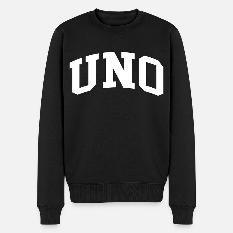 Uno - Männer Premium Bio Pullover - Schwarz