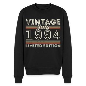 Juli 1994 Juli Geburtstagsgeschenk Juli 1994 - Männer Premium Bio Pullover - Schwarz - Vorne - Nico (187cm)