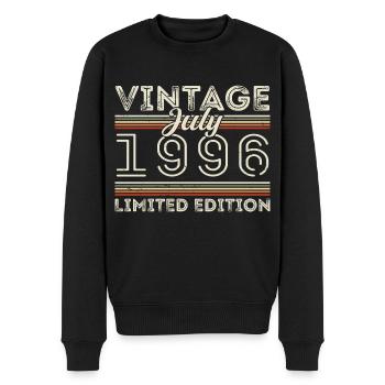 Juli 1996 Juli Geburtstagsgeschenk Juli 1996 - Männer Premium Bio Pullover - Schwarz - Vorne - Nico (187cm)
