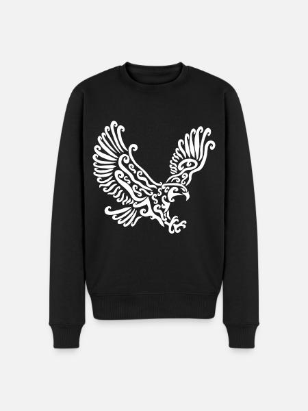 White Eagle - Men's Premium Organic Jumper - black