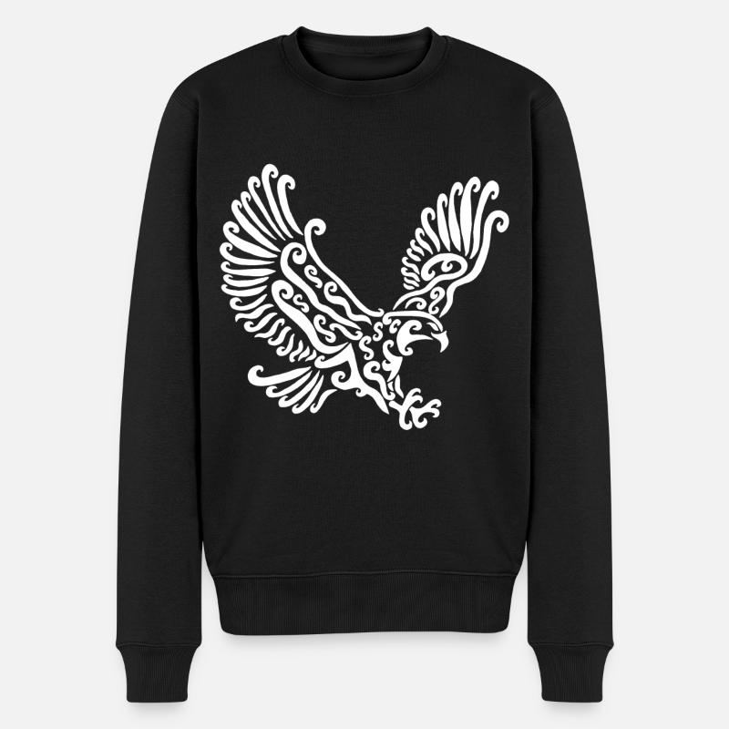 Aigle blanc - Pull Premium bio Homme - noir