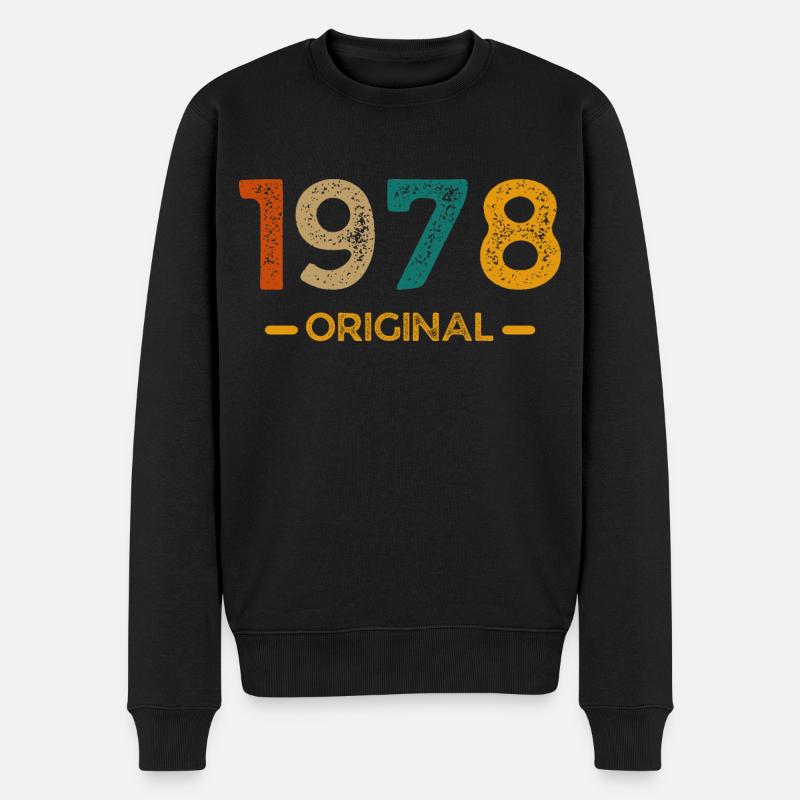 1978 Original - Männer Premium Bio Pullover - Schwarz