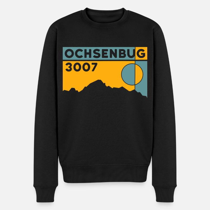 Ochsenbug Kristallkopf Berg Matrei Hohe Tauern - Männer Premium Bio Pullover - Schwarz