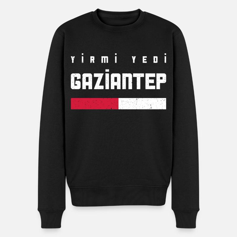 Gaziantep 27 Türkei Turkiye Geschenk Urlaub TR - Männer Premium Bio Pullover - Schwarz