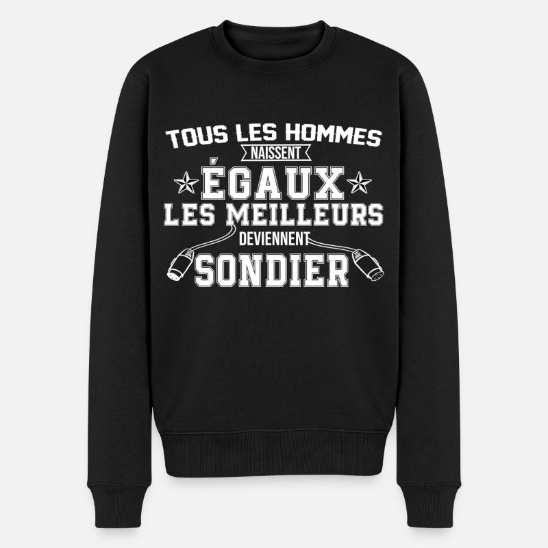 sondier - Pull Premium bio Homme - noir