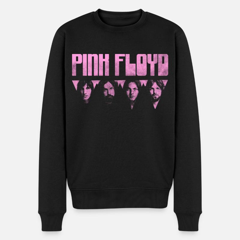 Pink Floyd Logo Pink - Männer Premium Bio Pullover - Schwarz