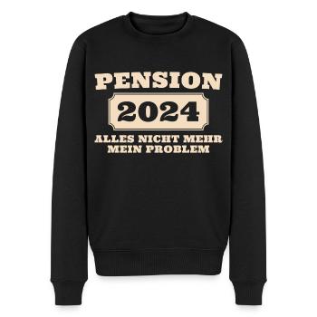 Beamter in Pension 2024 Pensionär - Männer Premium Bio Pullover - Schwarz - Vorne - Nico (187cm)