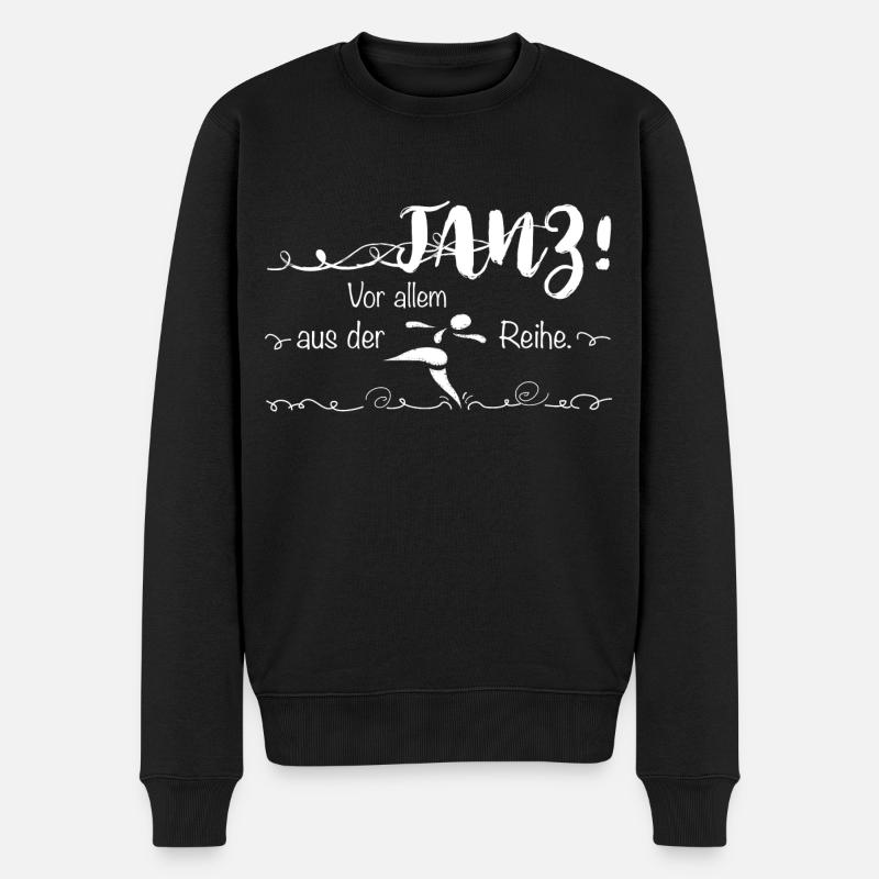 tanz - Männer Premium Bio Pullover - Schwarz