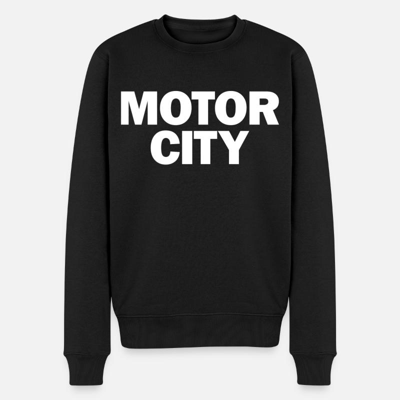 Graphique de la ville automobile - Pull Premium bio Homme - noir