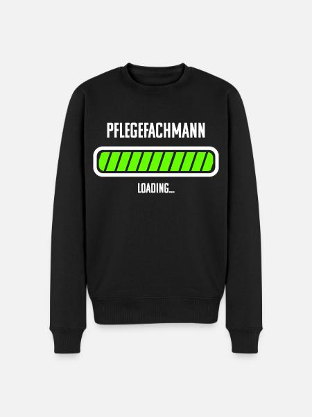 Pflegefachmann Beruf Loading Ladebalken - Männer Premium Bio Pullover - Schwarz