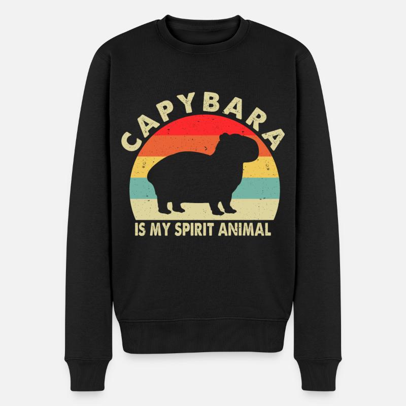 capybara - Pull Premium bio Homme - noir