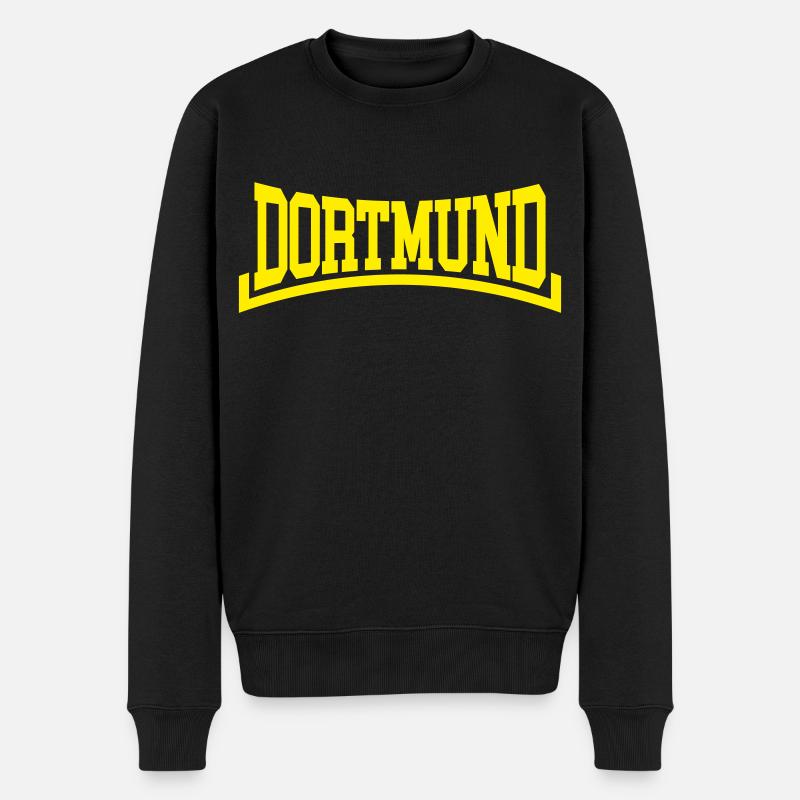 Dortmund - Männer Premium Bio Pullover - Schwarz