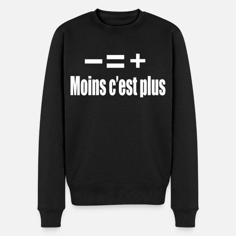 Moins C’est Plus - Pull Premium bio Homme - noir