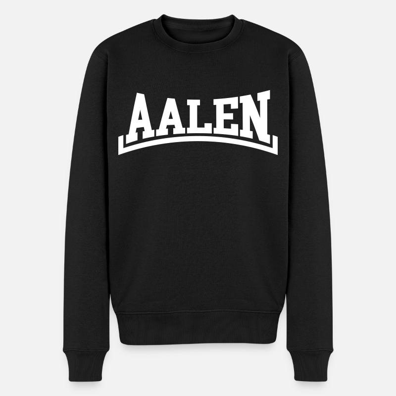 Aalen - Männer Premium Bio Pullover - Schwarz