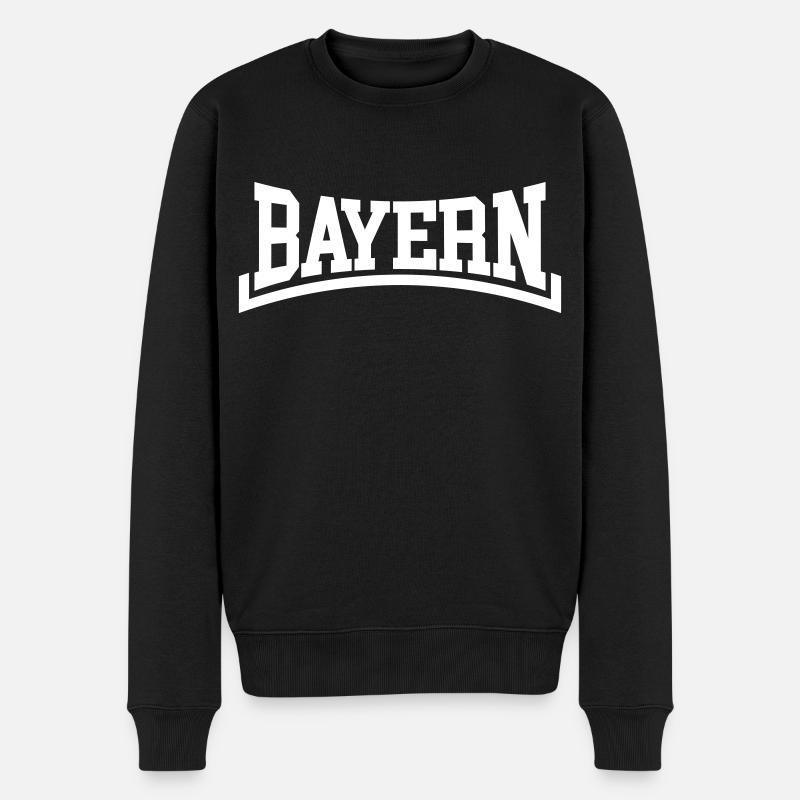 Bayern - Männer Premium Bio Pullover - Schwarz