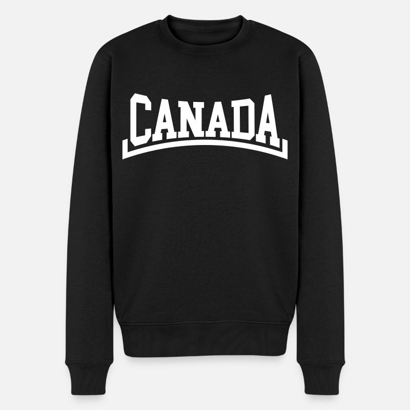 Kanada - Männer Premium Bio Pullover - Schwarz