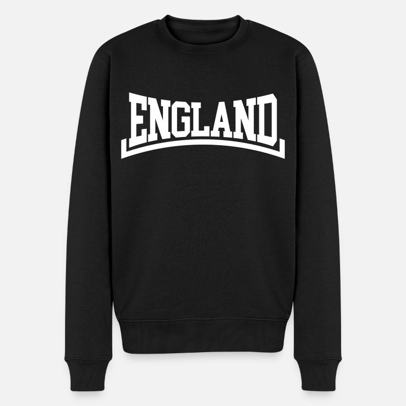 England - Männer Premium Bio Pullover - Schwarz