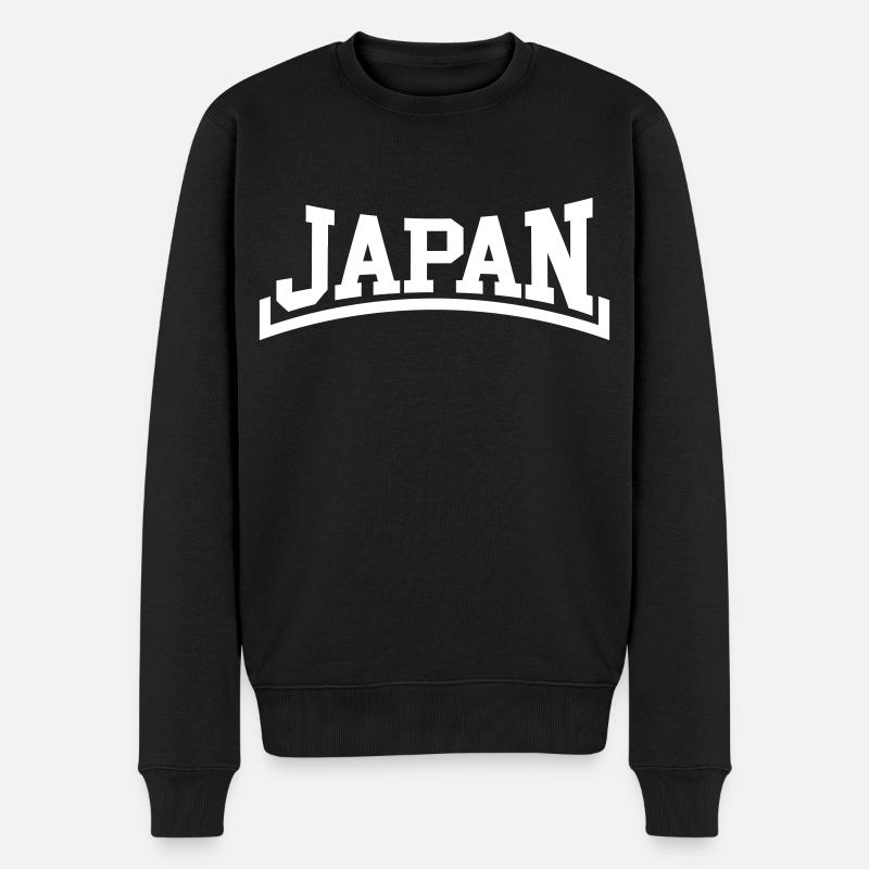Japan - Männer Premium Bio Pullover - Schwarz