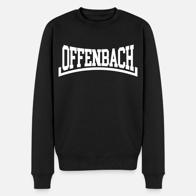 Offenbach - Männer Premium Bio Pullover - Schwarz
