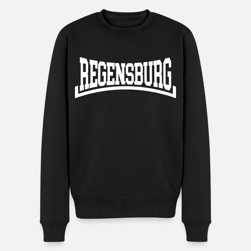 Regensburg - Männer Premium Bio Pullover - Schwarz