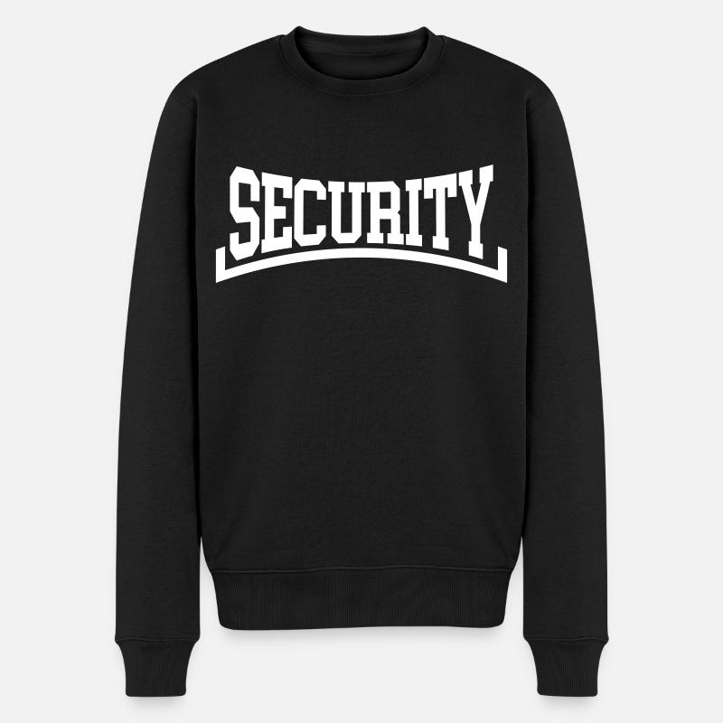 Security - Männer Premium Bio Pullover - Schwarz