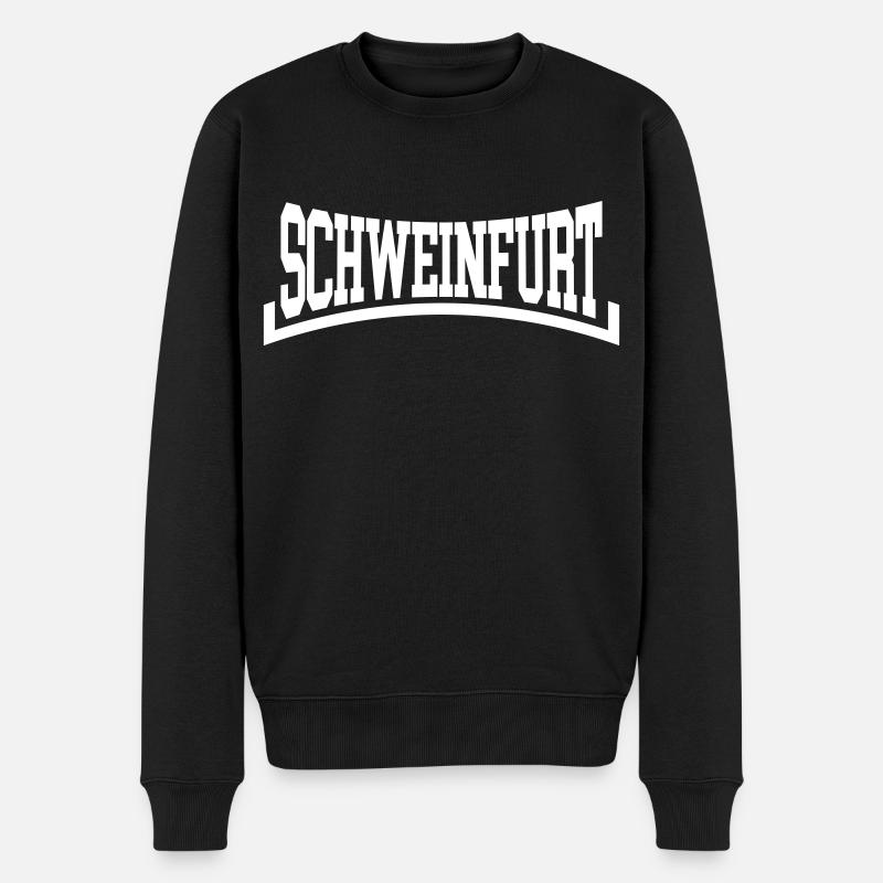 Schweinfurt - Männer Premium Bio Pullover - Schwarz