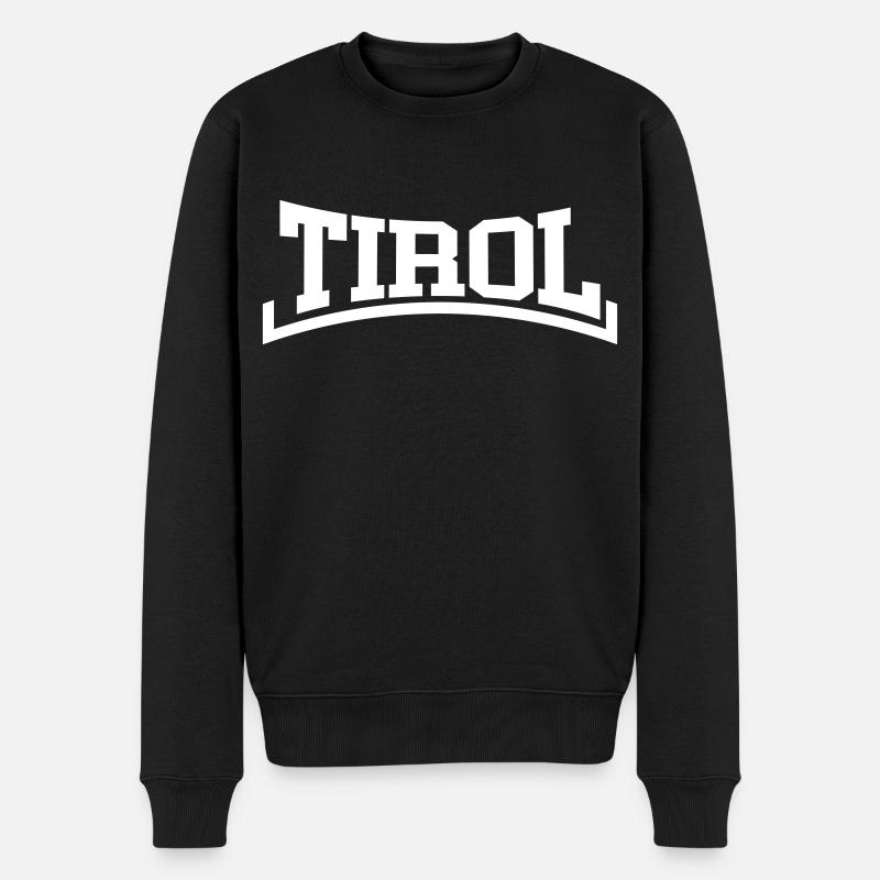 Tirol - Männer Premium Bio Pullover - Schwarz
