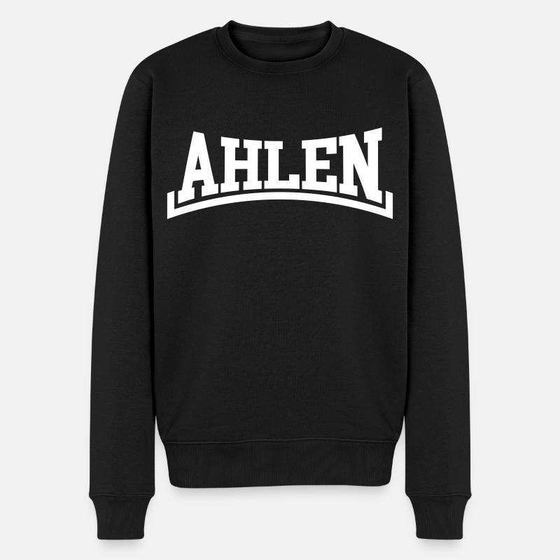 Ahlen - Männer Premium Bio Pullover - Schwarz