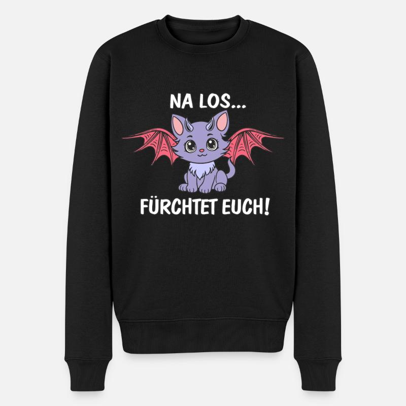 Fürchtet Euch - Männer Premium Bio Pullover - Schwarz