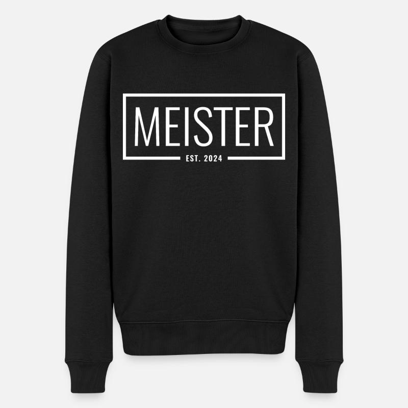 Meister Est. 2024 - Männer Premium Bio Pullover - Schwarz