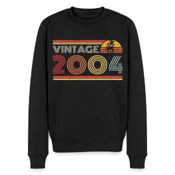 2014 Limited Edition Geburtstag Outfit 2014 vintag - Männer Premium Bio Pullover - Schwarz - Vorne - Nico (187cm)