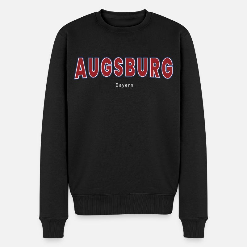 Augsburg - Männer Premium Bio Pullover - Schwarz