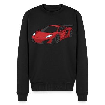 Sportwagen rennen - Männer Premium Bio Pullover - Schwarz - Vorne - Nico (187cm)