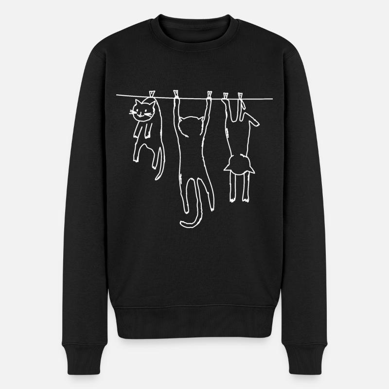 Chats Cat Stubentiger Chemises - Pull Premium bio Homme - noir