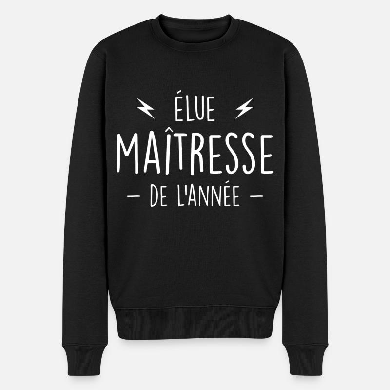 Gewählte Herrin des Jahres - Formidable Mistress - Männer Premium Bio Pullover - Schwarz