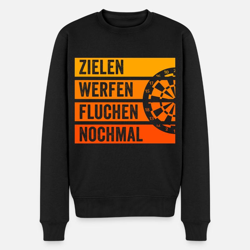 Lecteur de fléchettes - Pull Premium bio Homme - noir