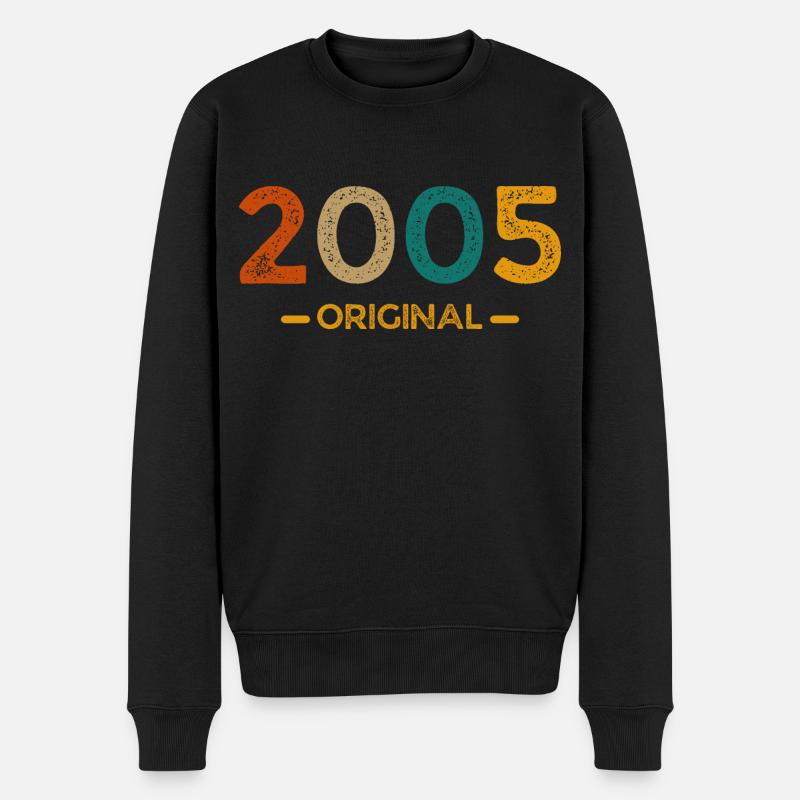 2005 Original - Männer Premium Bio Pullover - Schwarz