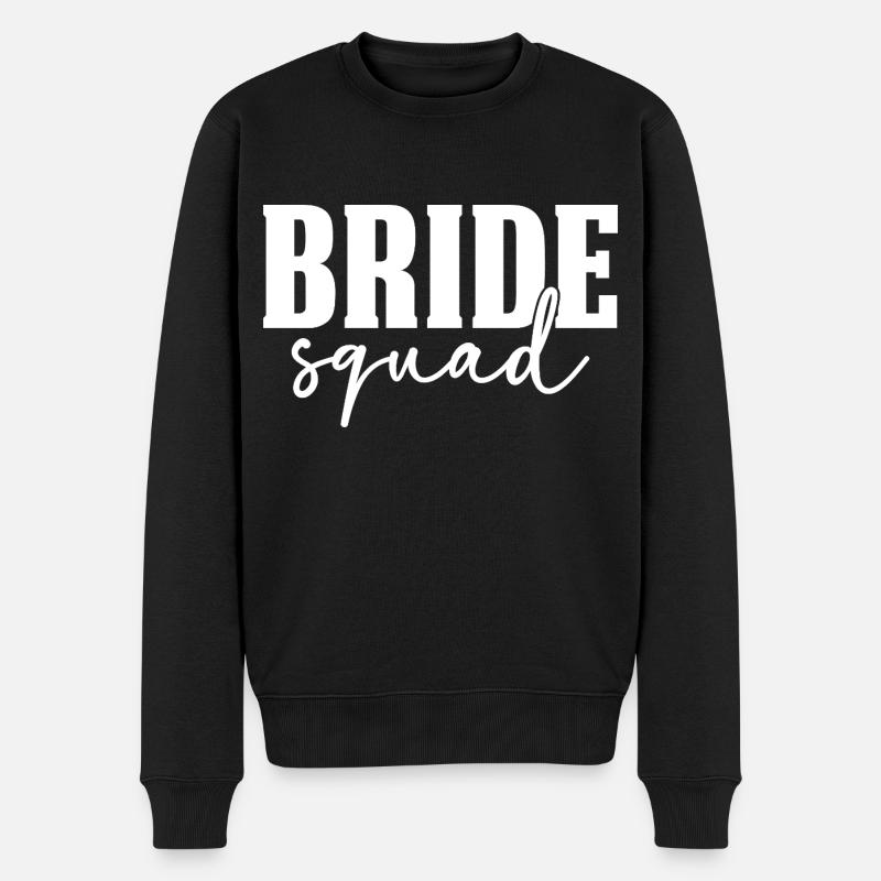 Bride Squad - Männer Premium Bio Pullover - Schwarz