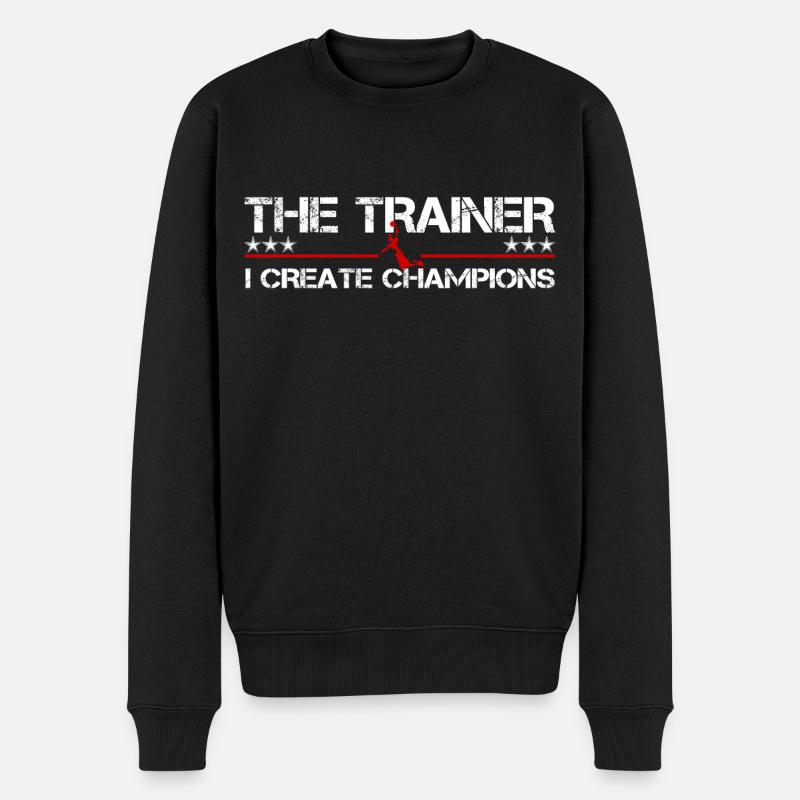 Bester Basketball Trainer - Männer Premium Bio Pullover - Schwarz