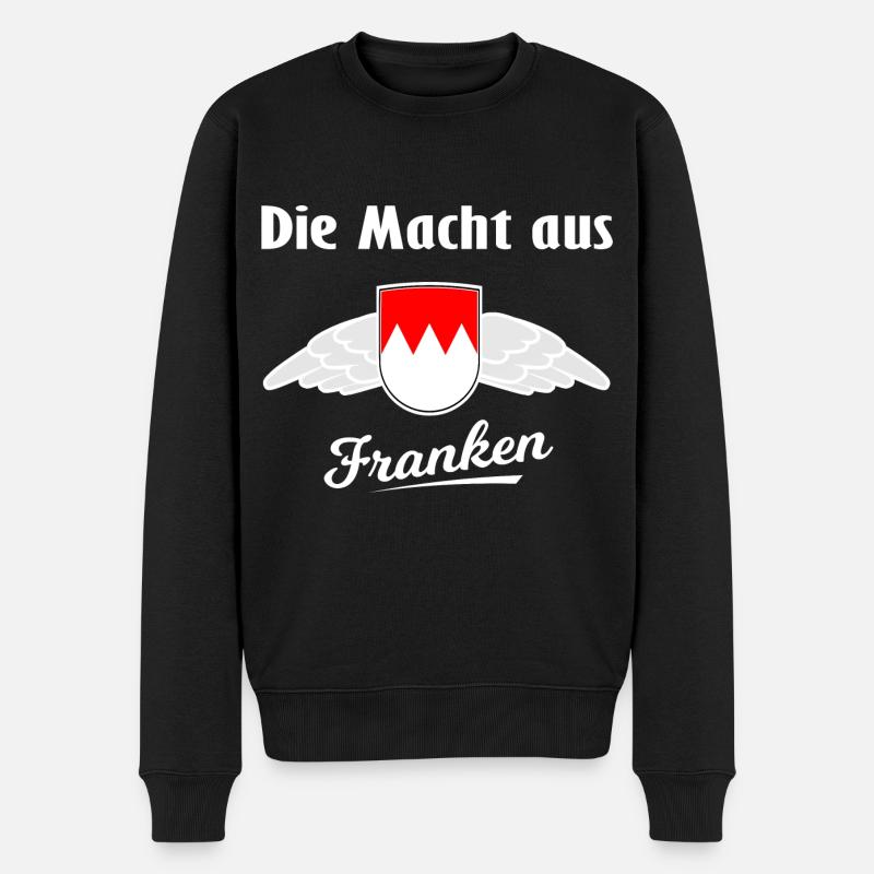 Das Frankenland - Männer Premium Bio Pullover - Schwarz