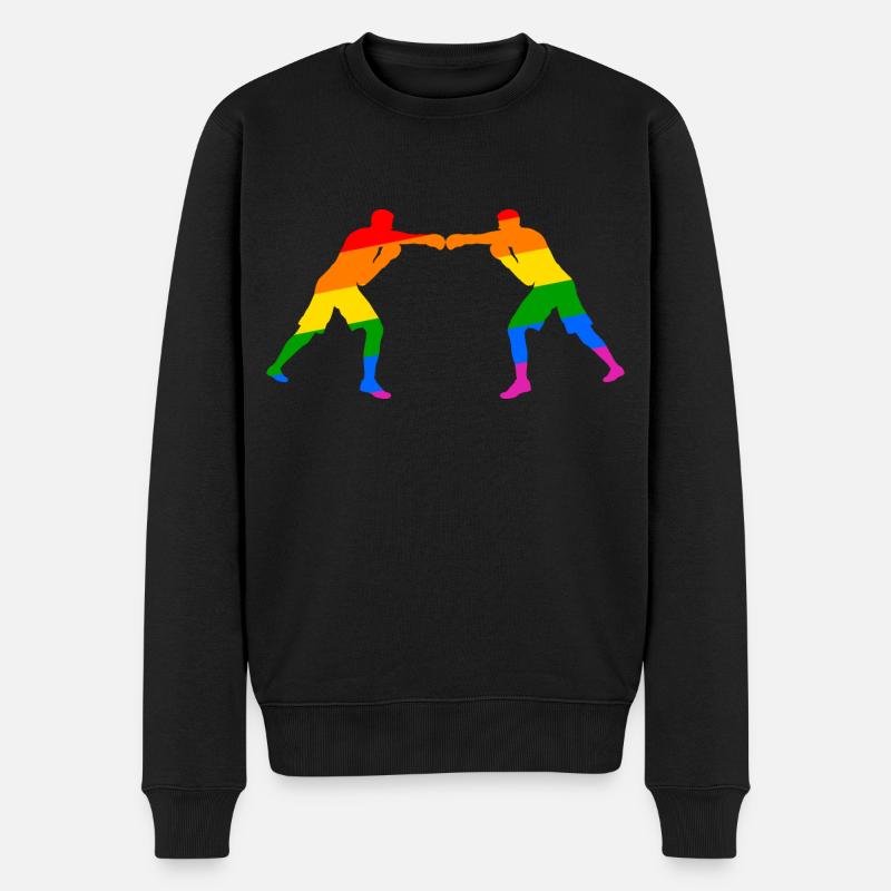 Boxe - combativité et diversité - Pull Premium bio Homme - noir