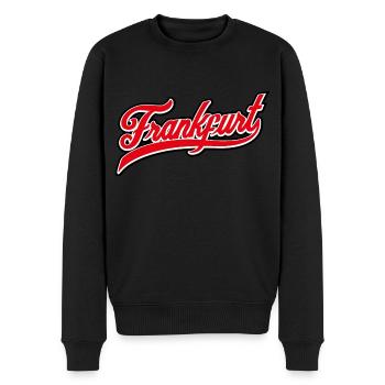 Frankfurt am Main - Hessen Geschenk Idee Vintage - Männer Premium Bio Pullover - Schwarz - Vorne - Nico (187cm)