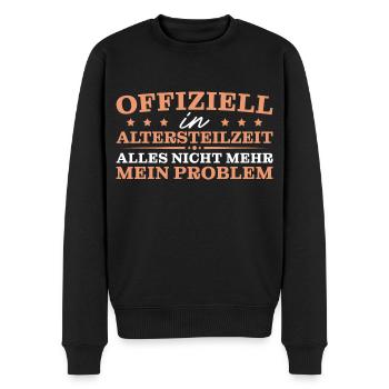 Altersteilzeit Angehender Ruhestand Rentner - Männer Premium Bio Pullover - Schwarz - Vorne - Nico (187cm)