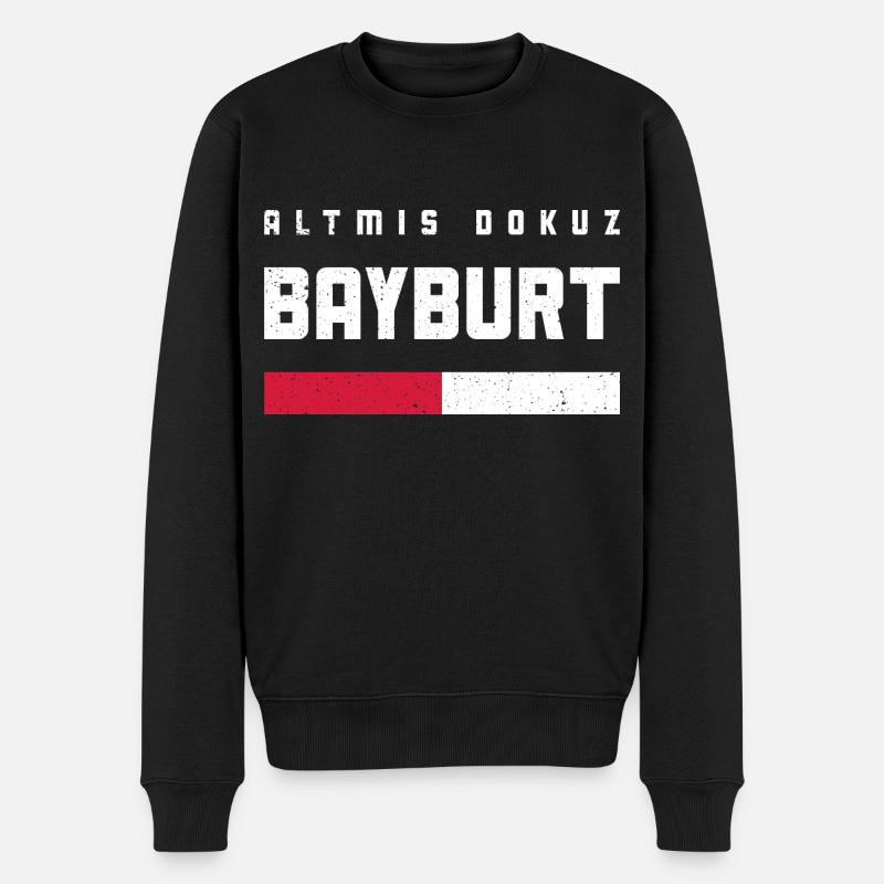 Bayburt 69 Türkei Turkiye Geschenk Urlaub Türk TR - Männer Premium Bio Pullover - Schwarz