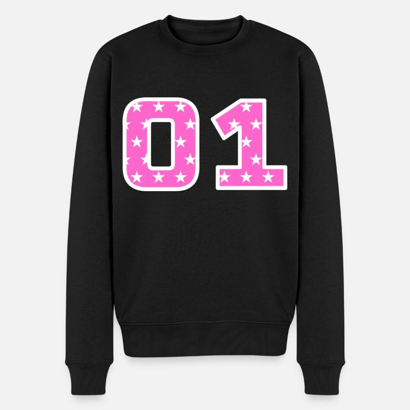 Team - 01 - Männer Premium Bio Pullover - Schwarz