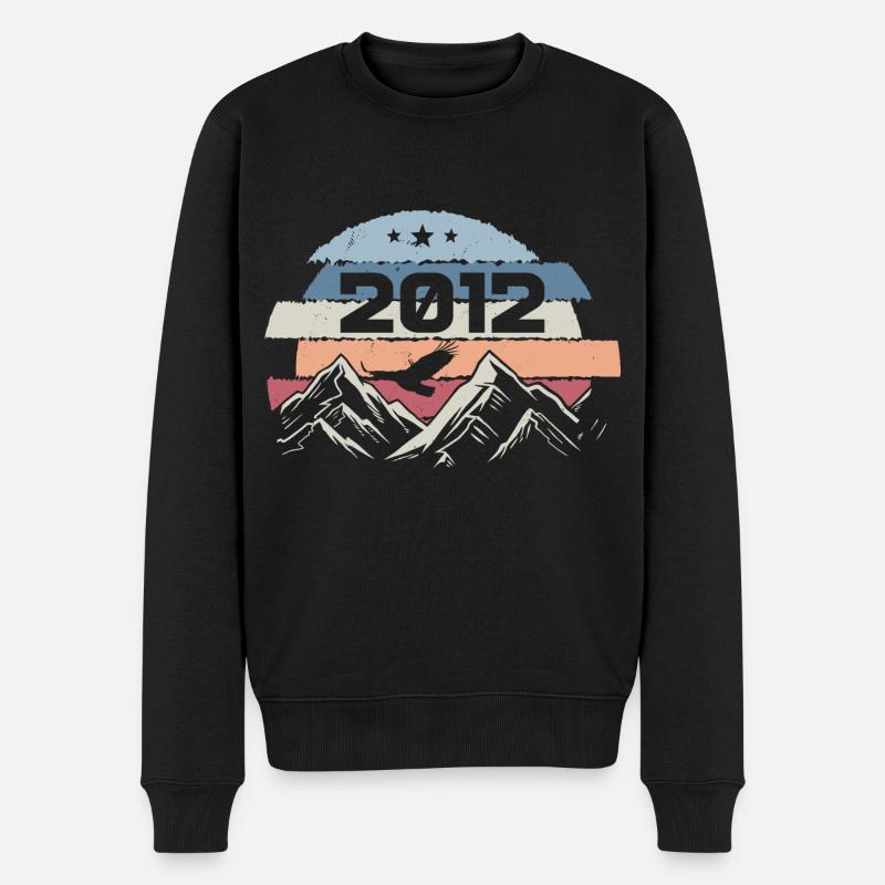 Original 2012 Jahrgang 2012 Geburtstag 2012 - Männer Premium Bio Pullover - Schwarz