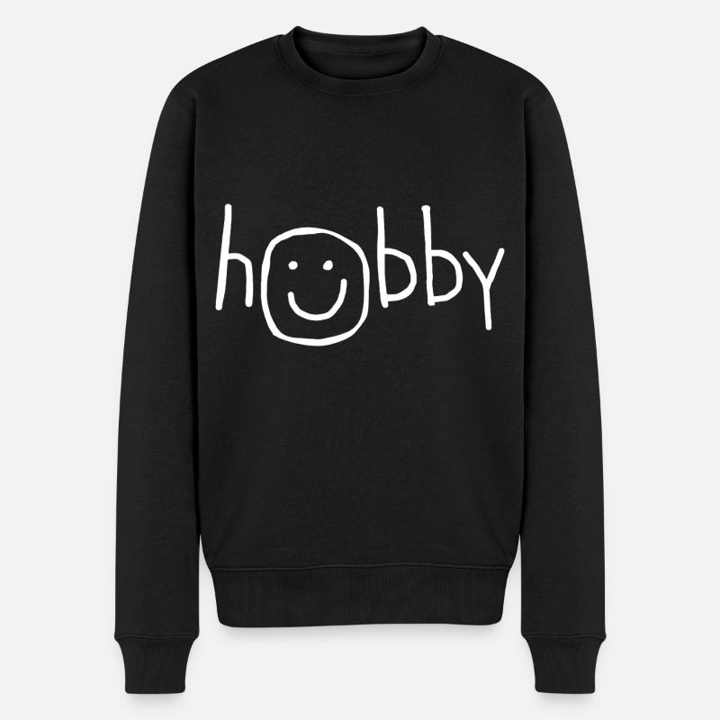 Hobby Smile Freizei Activity - Men's Premium Organic Jumper - black