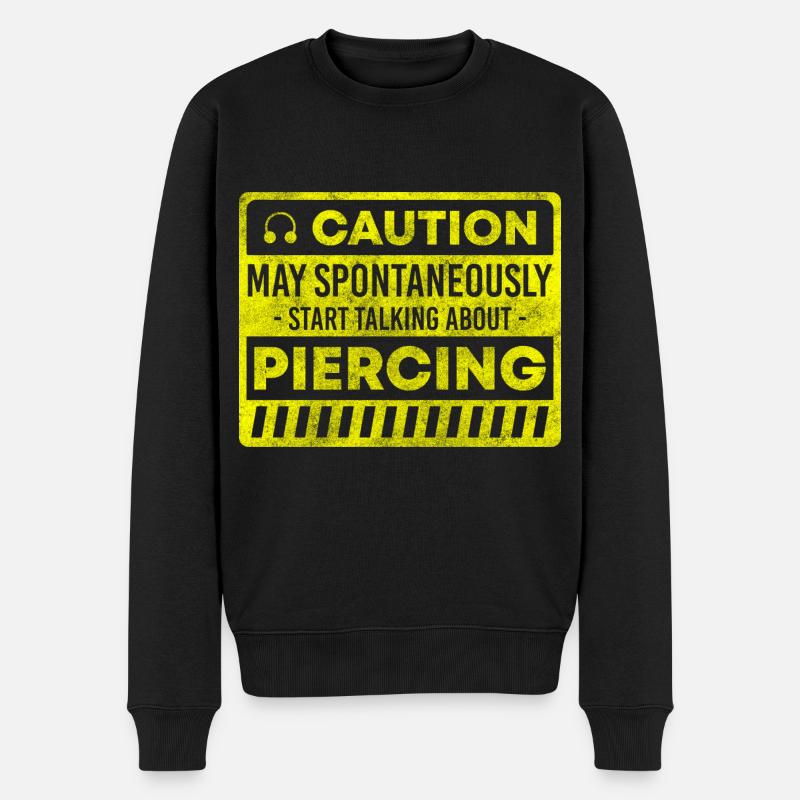 Bague de profession de piercing - Pull Premium bio Homme - noir