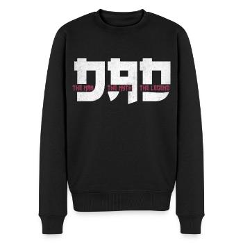 Dad The Man The Myth The Legend Father's Day Gift - Men's Premium Organic Jumper - black - Front - Nico (187cm)